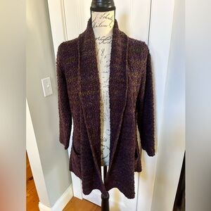 HABITAT Purple Speckled Open Cardigan Sweater with Pockets. Women's Size: S.